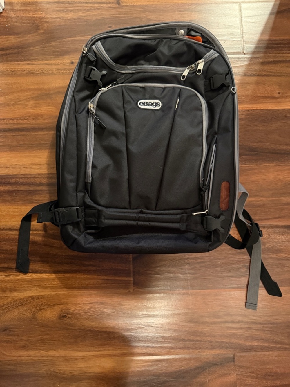 eBags Black Men's Travel Backpack
